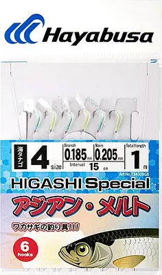 Комплект оснастки для приманки Hayabusa Sabiki G8 #4 / 03400