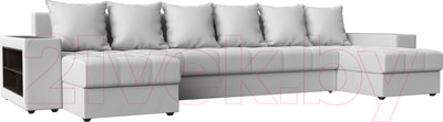 Диван П-образный Лига Диванов Дубай 154 / 60723 (экокожа, белый)