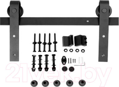 Комплект фурнитуры для раздвижных дверей Arni Black BDH01