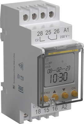 Таймер электронный IEK MTA-A-16 на DIN-рейку
