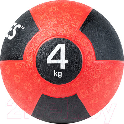 Медицинбол Torres AL00234 (4кг, красный/черный)