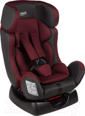 Автокресло Siger Диона / KRES4033 (рубиновый/серый)