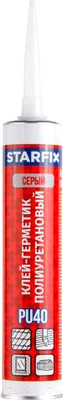 Клей-герметик Starfix PU40 SM-30218-1 (300мл, серый)
