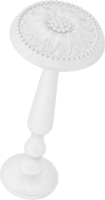 Подхват для штор Lm Decor Розета (белый глянец)