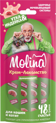 Лакомство для кошек Molina Здоровье мочевыводящей системы / 74129 (48г)