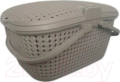 Корзина Эльфпласт Paola EP428 (25л, серо-коричневый)