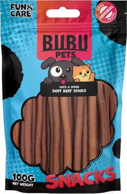 Лакомство для животных Bubu Pets Палочки из говядины, мягкие / PS0073 (100г)