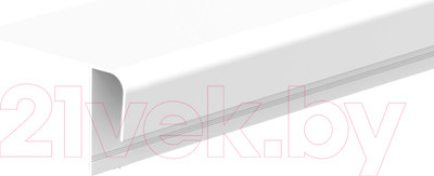 Профиль для стеновой панели Ideal Ламини F 8мм 001-0 Белый глянцевый (3м)