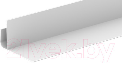 Профиль для стеновой панели Ideal Ламини F 8мм 001 Белый (3м)