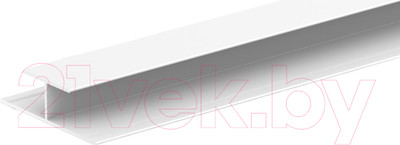 Профиль для стеновой панели Ideal Ламини Стыковочный 8мм 001-0 Белый глянцевый (3м)