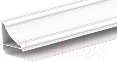 Плинтус для стеновой панели Ideal Потолочный Ламини 8мм 001 Белый (3м)