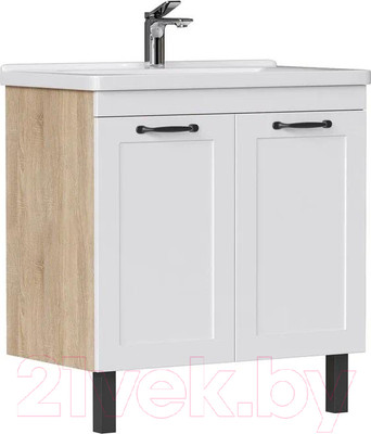 Тумба под умывальник EQUIL Lago 80.2D (напольная)