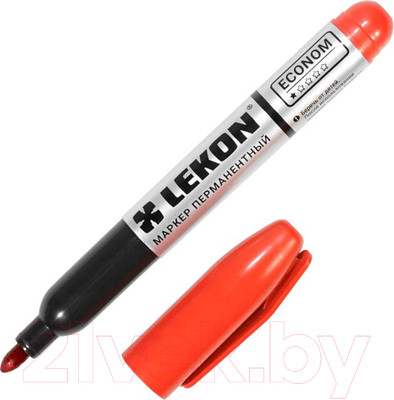 Набор маркеров LEKON Econom / 12413.21 (12шт, красный)