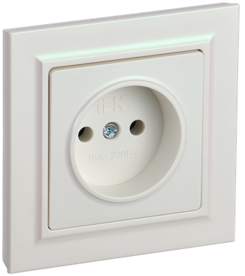 Розетка IEK Brite BR-R10-10-K36-F (жемчуг)