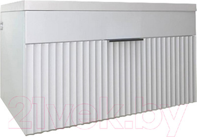 Тумба под умывальник Garda Onda106н-900_PVC (белый глянцевый)