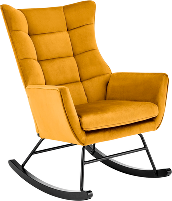Кресло-качалка Halmar Bazalto (горчичный)
