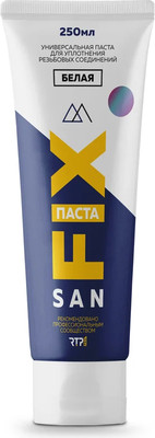 Фиксатор резьбы SANFIX Паста уплотнительная универсальная 40717 (250мл, белый)