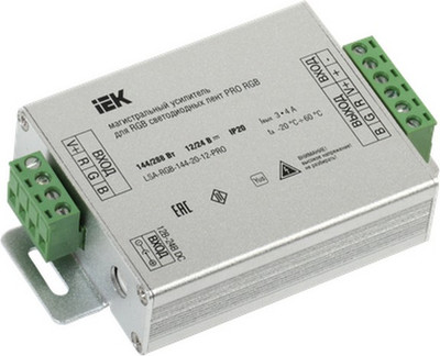 Усилитель сигнала для светодиодной ленты IEK LSA-RGB-144-20-12-PRO