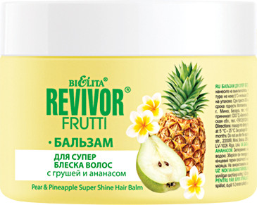 Бальзам для волос Belita Revivor Frutti для супер блеска с грушей и ананасом (300мл)