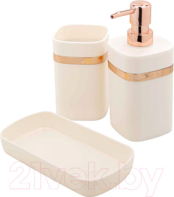 Набор аксессуаров для ванной La and Te beaute LT-BSP-10WH (3пр)