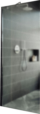 Душевая стенка MaybahGlass 89x195 / MGD-690-4ш (сатин стекло/хром глянцевый)