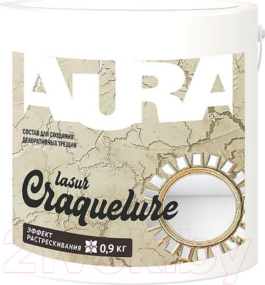 Штукатурка готовая декоративная Aura Dekor Lasur Craquelure (900г)