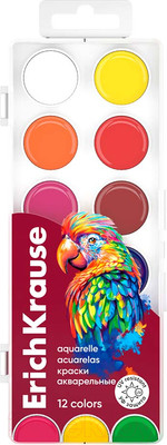 Акварельные краски Erich Krause Safari / 61377 (12цв)