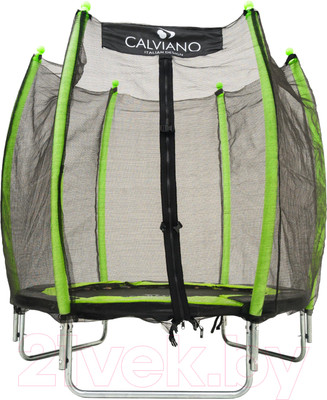 Батут Calviano D-140 (внешняя сетка, зеленый)