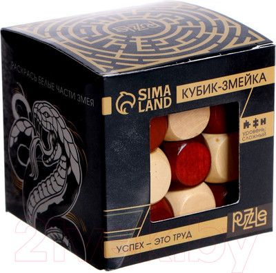 Игра-головоломка Puzzle Игры разума. Кубик-змейка / 292830