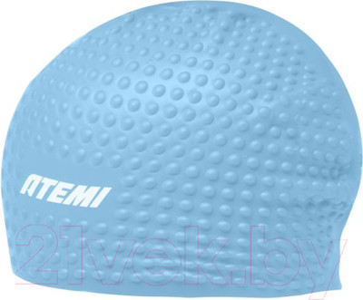 Шапочка для плавания Atemi bubble cap Light / FBC1LBE (голубой)