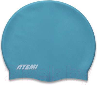Шапочка для плавания Atemi light silicone cap Green river / FLSC1GR (бирюзовый)