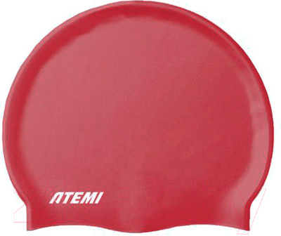 Шапочка для плавания Atemi Silicone cap Bright / TSC1R (красный)