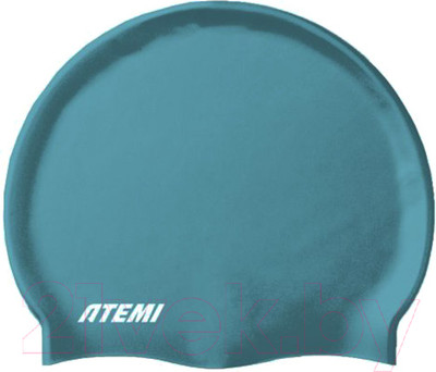 Шапочка для плавания Atemi Silicone cap Green river / TSC1GR (бирюзовый)