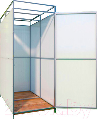 Душ для дачи КомфортПром С тамбуром + бак с подогревом / 102123346 (55л)