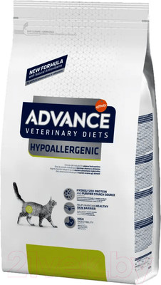 Сухой ветеринарный корм для кошек Advance VetDiet Hypoallergenic (1.25кг)