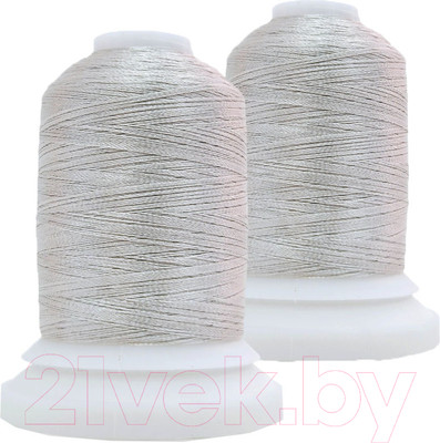 Набор вышивальных ниток Sentex 120D/2 1000 ярд В281 (белесый серый, 2шт)