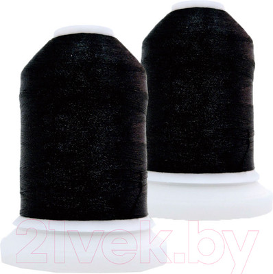 Набор вышивальных ниток Sentex 120D/2 1000 ярд (черный, 2шт)