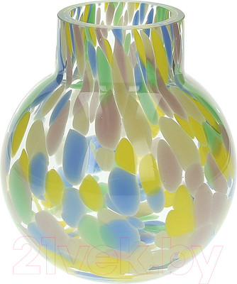 Ваза Andrea Fontebasso Glass Design Rainbow / GD5VA032866 (зеленый/розовый)