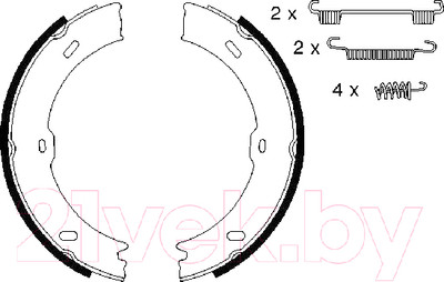 Тормозные колодки Bosch 0986487720