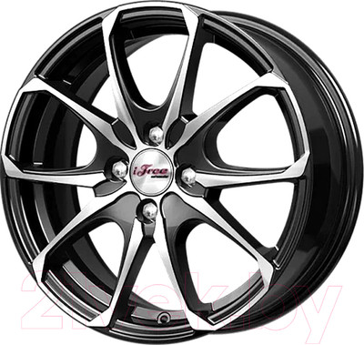 Литой диск iFree Такеши 16x6" 5x100мм DIA 57.1мм ET 35мм Блэк джек