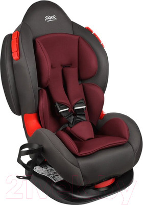 Автокресло Siger Кокон Isofix lux / KRES4018 (вишня)