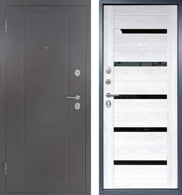 Входная дверь Промет Титан 5C 86x205 (левая, ривьера айс/графит)