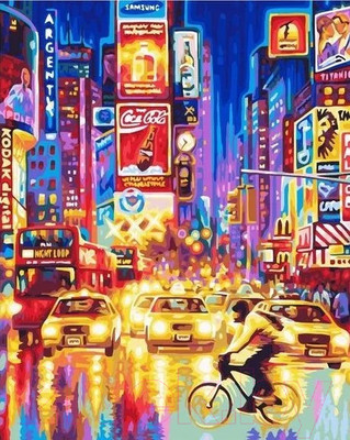 Набор алмазной вышивки Kolibriki Ночной Нью-Йорк ZM-3554