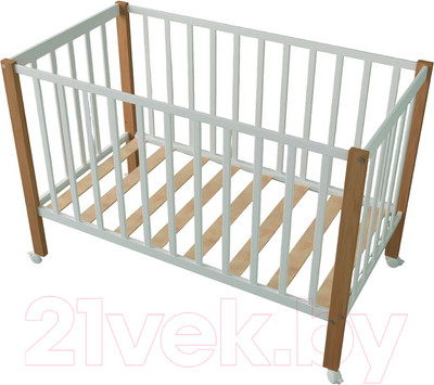 Детская кроватка СКВ 3190111-6 (белый бук)