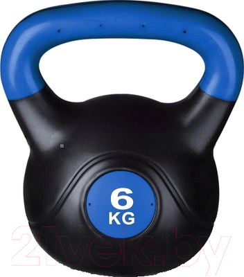 Гиря Indigo Sport IN125 (6кг, черный/синий)