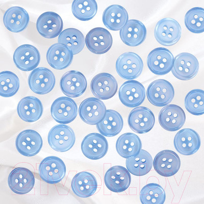Набор пуговиц Sentex ST1-10/4 (12шт, голубой)
