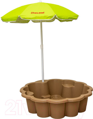 Песочница-бассейн Doloni Цветок с зонтиком 01235/01eco 
