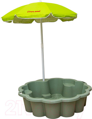 Песочница-бассейн Doloni Цветок с зонтиком 01235/03eco