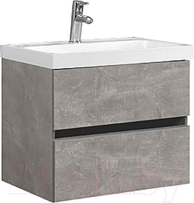 Тумба под умывальник Belux Бостон НП 60-02 (31, бетон чикаго/светло-серый)