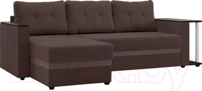 Диван угловой Mio Tesoro Атланта 110 (Savana Chocolate/Ecostile Chocolate)